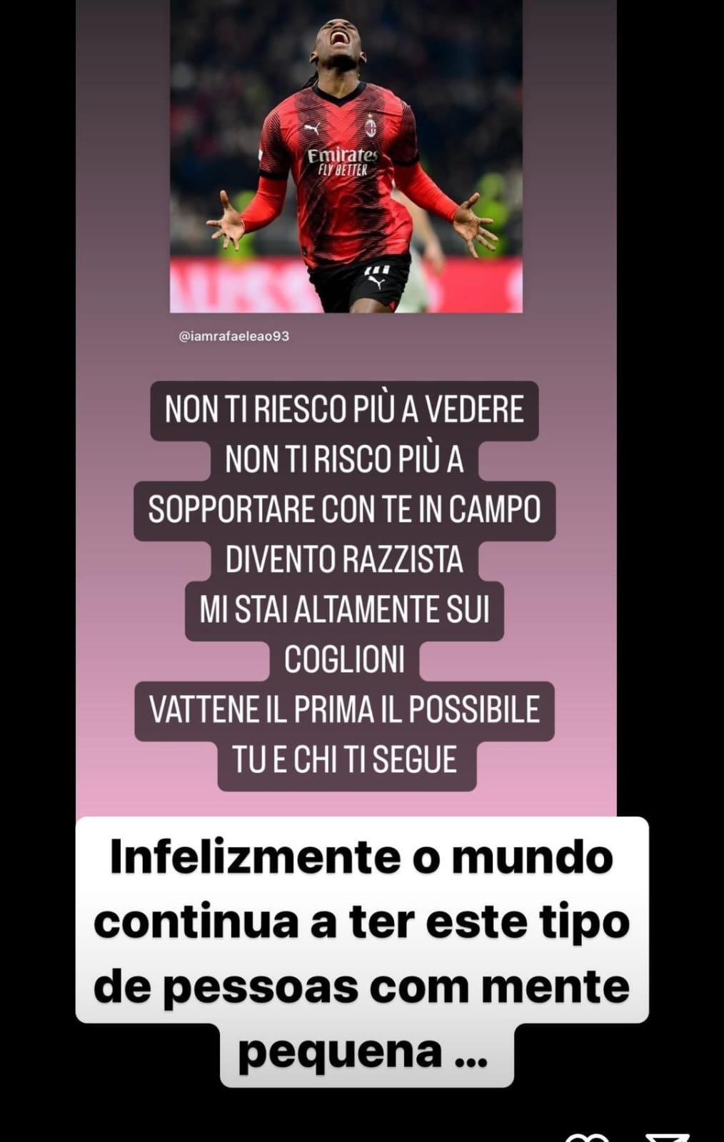 Leao Milan, il portoghese risponde alle critiche di un tifoso: il duro messaggio social - FOTO 29 WhatsApp Image 2024 02 20 at 13.39.46