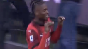 Esultanza Leao dopo il gol in Milan Atalanta: il gesto del portoghese per zittire le tante critiche! – VIDEO