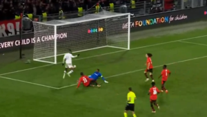 Gol Leao: grandissima azione personale del portoghese. Rennes Milan 2-2 – VIDEO