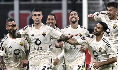 Esultanza Mancini-Milan-Roma