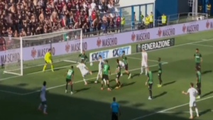 Gol Okafor, subito in rete l’attaccante svizzero: il Milan riesce a trovare il pari contro il Sassuolo – VIDEO
