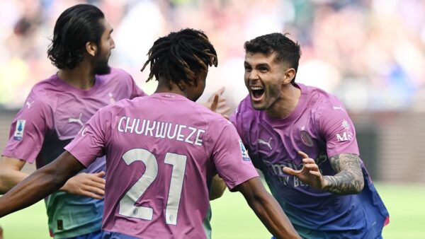pulisic-chukwueze-esultanza-milan-lecce