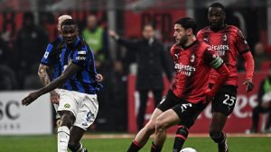 Milan Inter 1-2: Tomori non evita il KO, nerazzurri che festeggiano lo Scudetto