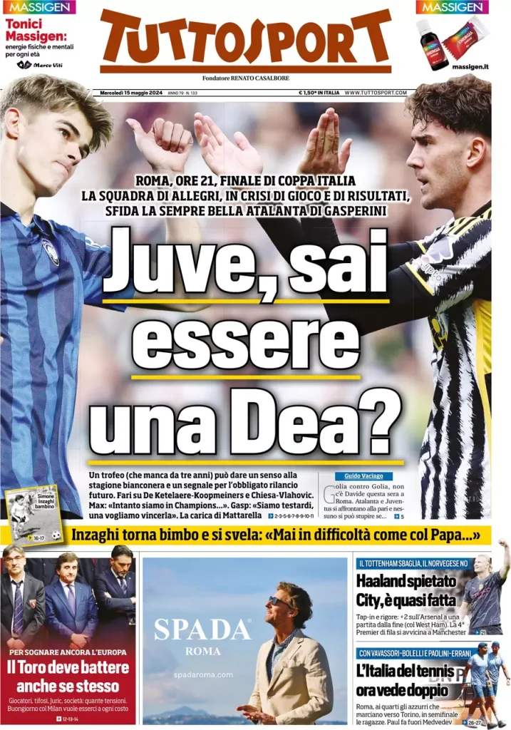 Rassegna stampa: prime pagine quotidiani sportivi - 15 maggio 2024 29 IMG 2964