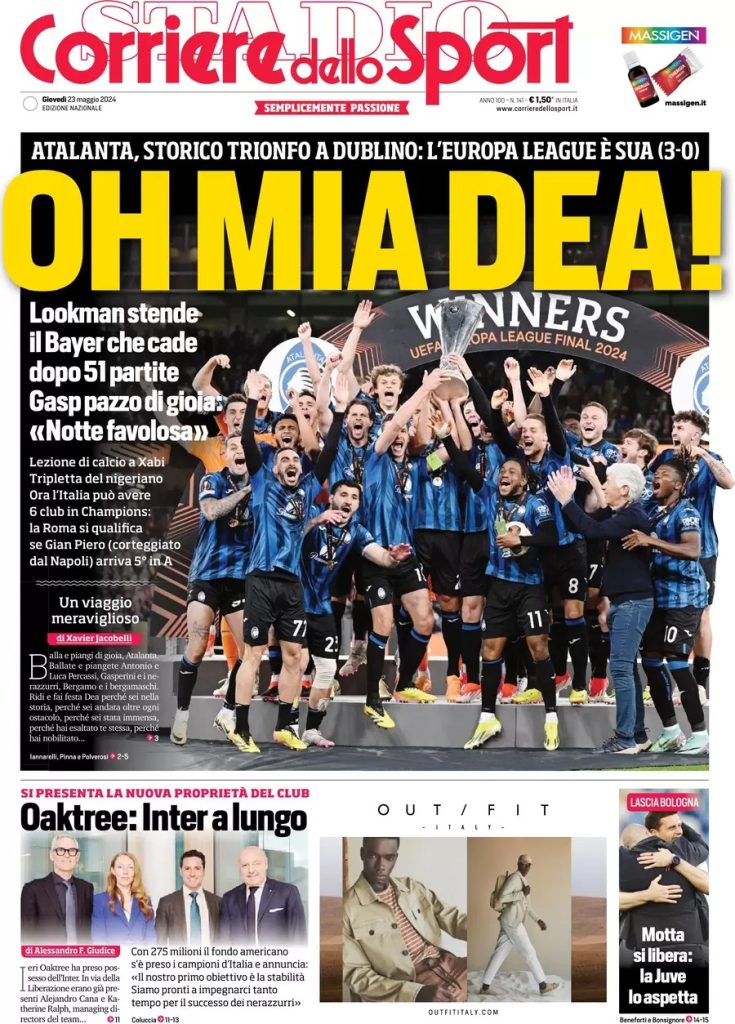 Rassegna stampa: prime pagine quotidiani sportivi - 23 maggio 2024 28 WhatsApp Image 2024 05 23 at 07.45.39