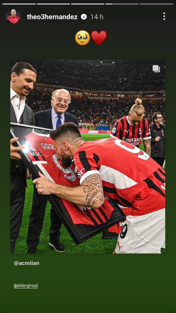 Theo Hernandez si EMOZIONA sui social: il commiato a Pioli, Kjaer e Giroud lascia SENZA fiato - FOTO 27 WhatsApp Image 2024 05 26 at 14.19.28