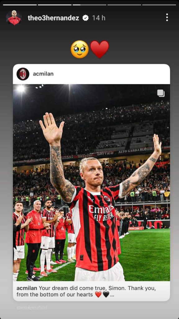 Theo Hernandez si EMOZIONA sui social: il commiato a Pioli, Kjaer e Giroud lascia SENZA fiato - FOTO 28 WhatsApp Image 2024 05 26 at 14.19.43