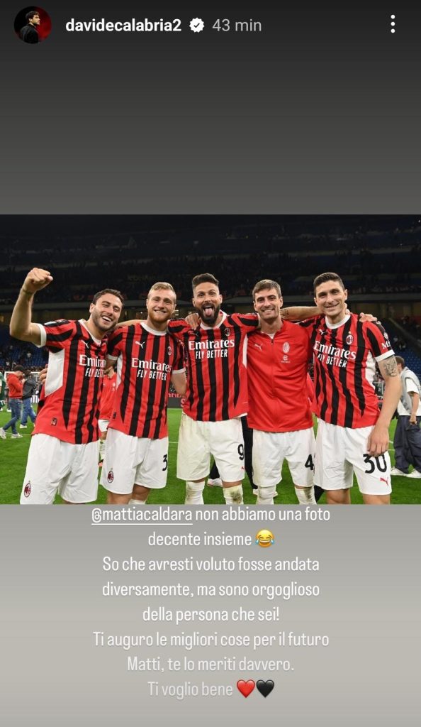 Calabria saluta Mirante e Caldara da vero capitano: i messaggi da brividi per i due compagni - FOTO 28 calabria caldara