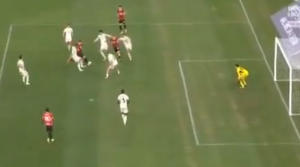 Gol Okafor: l’attaccante rossonero risponde subito alla rete di Angelino – VIDEO