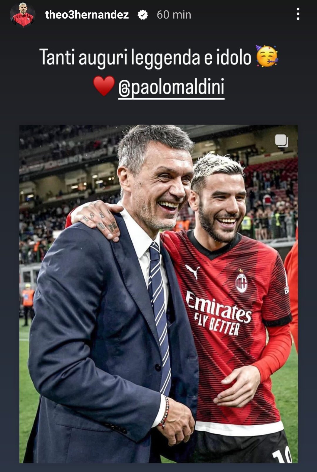 Compleanno Maldini: il messaggio di Theo Hernandez all'ex capitano e leggenda del Milan- FOTO 29 GQ 84GDWMAE8bcw