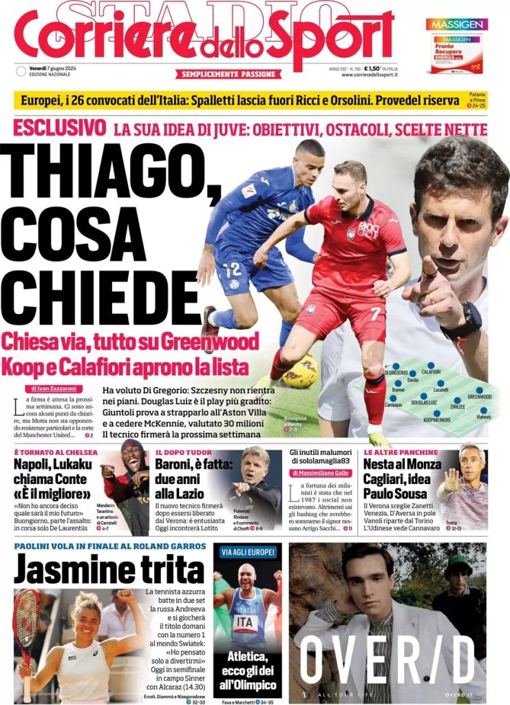Rassegna stampa: prime pagine quotidiani sportivi - 7 giugno 2024 28 WhatsApp Image 2024 06 07 at 07.50.05