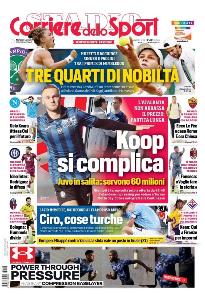 Rassegna stampa: prime pagine quotidiani sportivi - 9 luglio 2024 28 IMG 4763