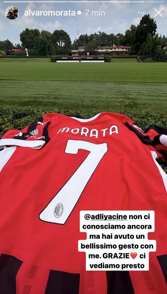 Morata ringrazia Adli: il messaggio dello spagnolo dopo la cessione della 7 rossonera - FOTO 27 IMG 5167