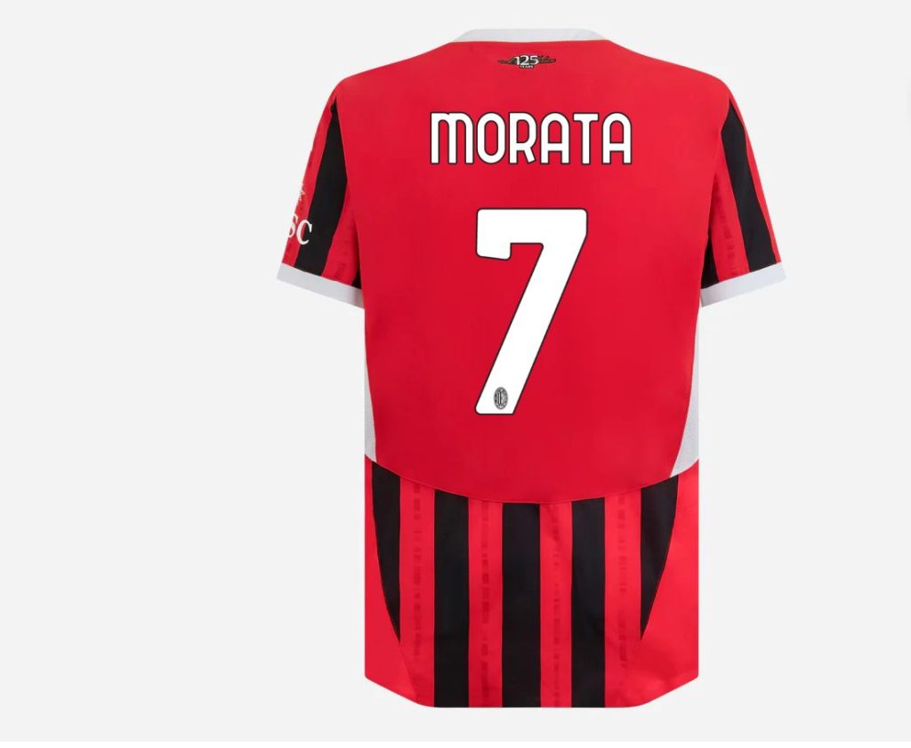 Morata Milan, SVELATO il NUMERO di maglia scelto dal nuovo acquisto rossonero - FOTO 27 MAGLIA MORATA