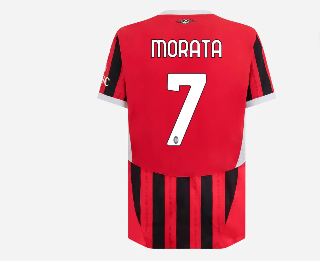 Maglia Ufficiale Morata 7 Rossonera - Home, Adulto/Ragazzo/Bambino, Licenza Sportbaer - Foto 10