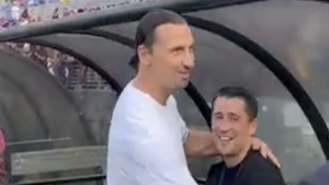 Barcellona Milan, l’INCONTRO e l’abbraccio tra Ibrahimovic e l’ex rossonero Bojan prima dell’amichevole – VIDEO