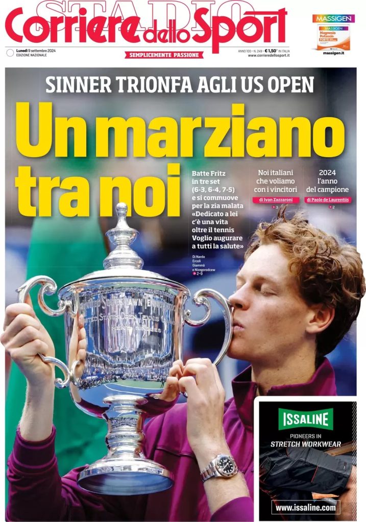 Rassegna stampa: prime pagine quotidiani sportivi - 9 settembre 2024 28 WhatsApp Image 2024 09 09 at 07.54.05