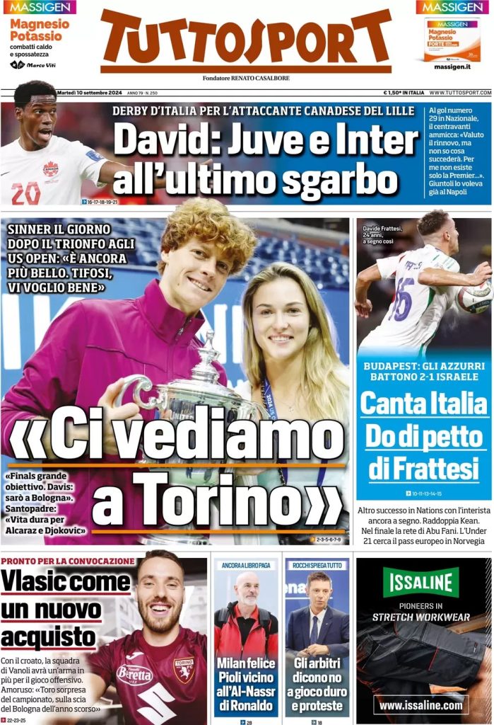 Rassegna stampa: prime pagine quotidiani sportivi - 10 settembre 2024 29 WhatsApp Image 2024 09 10 at 07.55.52