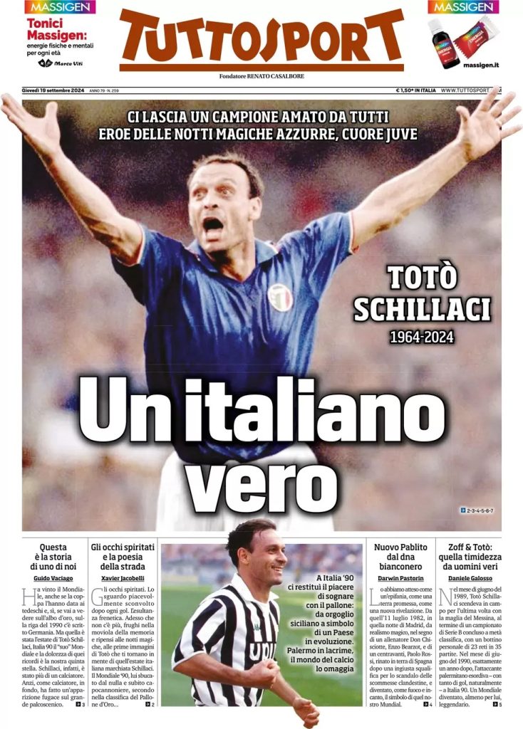 Rassegna stampa: prime pagine quotidiani sportivi - 19 settembre 2024 29 WhatsApp Image 2024 09 19 at 08.00.03