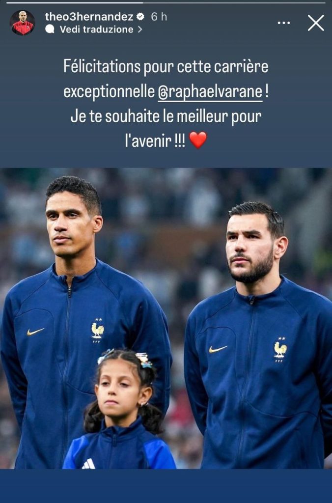 Theo SALUTA l'ex compagno di Nazionale: il MESSAGGIO social del terzino 27 WhatsApp Image 2024 09 25 at 21.25.51