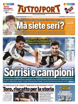 Rassegna stampa: prime pagine quotidiani sportivi - 29 settembre 2024 29 tuttosport 021207481