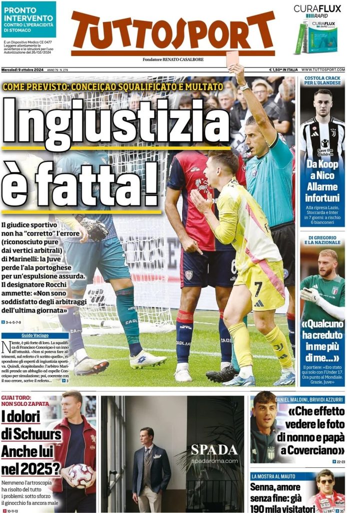 Rassegna stampa: prime pagine quotidiani sportivi - 9 ottobre 2024 29 WhatsApp Image 2024 10 09 at 07.56.10