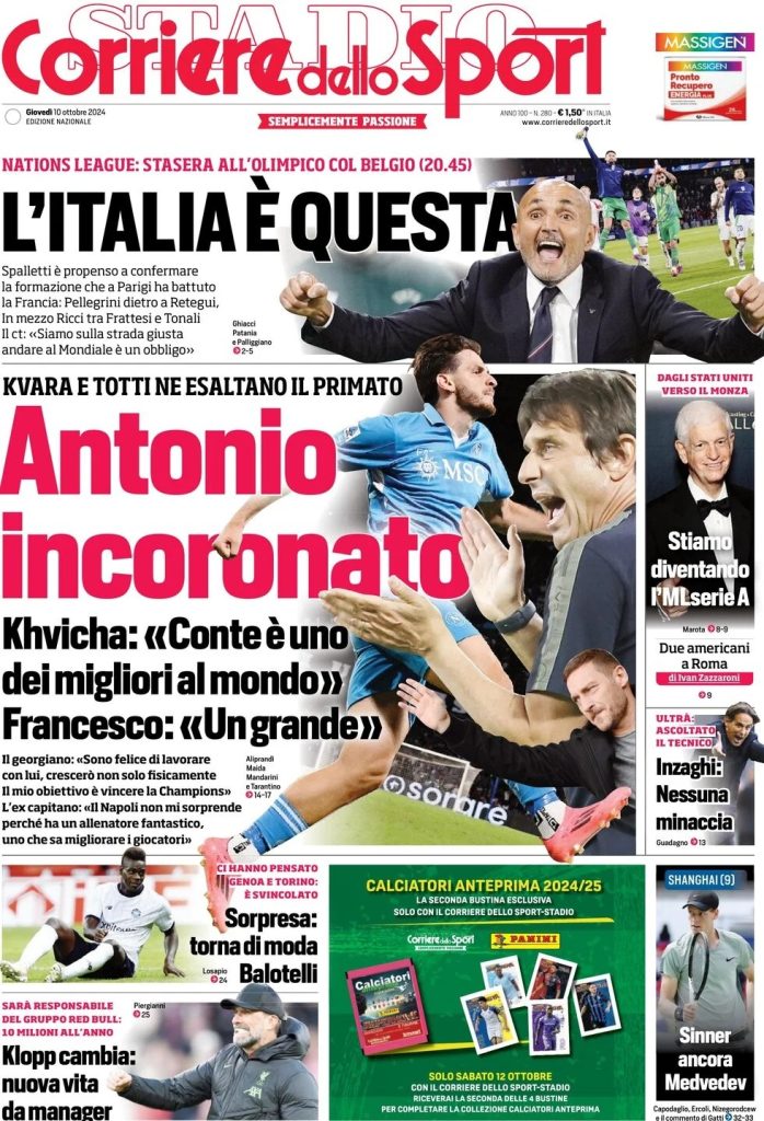 Rassegna stampa: prime pagine quotidiani sportivi - 10 ottobre 2024 28 WhatsApp Image 2024 10 10 at 07.57.44
