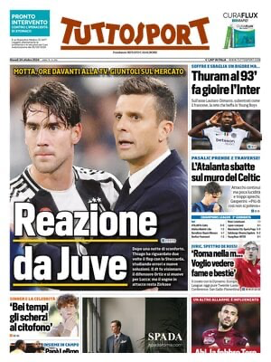 Rassegna stampa: prime pagine quotidiani sportivi - 24 ottobre 2024 29 image 6