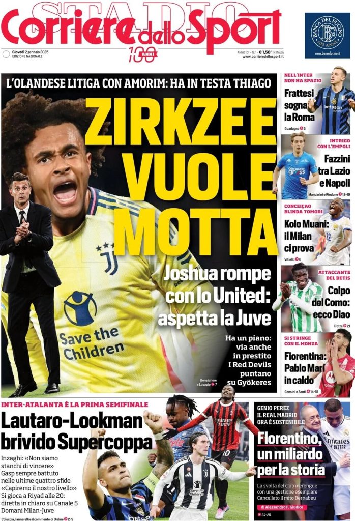 Rassegna stampa: prime pagine quotidiani sportivi - 2 gennaio 2025 28 WhatsApp Image 2025 01 02 at 08.01.30