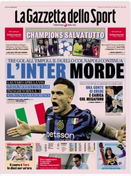 Rassegna stampa: prime pagine quotidiani sportivi - 20 gennaio 2025 27 image 10