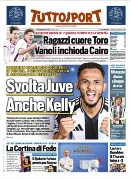 Rassegna stampa: prime pagine quotidiani sportivi - 20 gennaio 2025 29 image 12