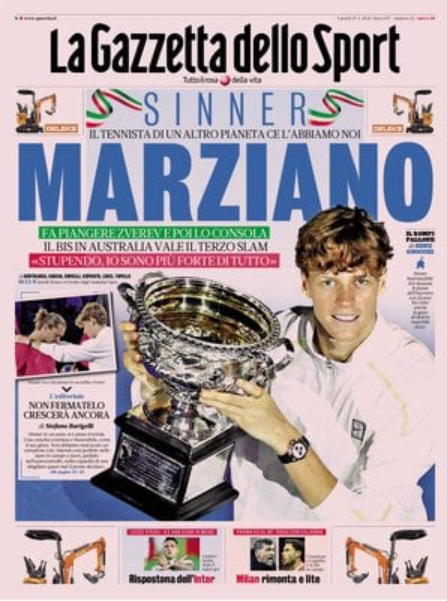 Rassegna stampa: prime pagine quotidiani sportivi - 27 gennaio 2025 27 image 20