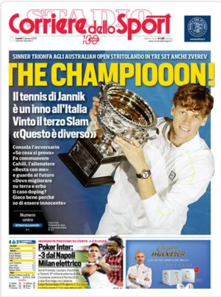 Rassegna stampa: prime pagine quotidiani sportivi - 27 gennaio 2025 28 image 21