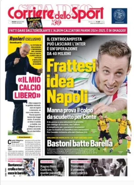 Rassegna stampa: prime pagine quotidiani sportivi - 9 gennaio 2025 28 image 4