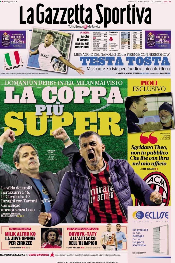 la gazzetta dello sport 063936819