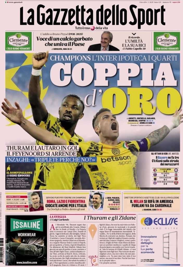 Prime pagine quotidiani sportivi - 6 marzo 2025 27 WhatsApp Image 2025 03 06 at 08.08.53