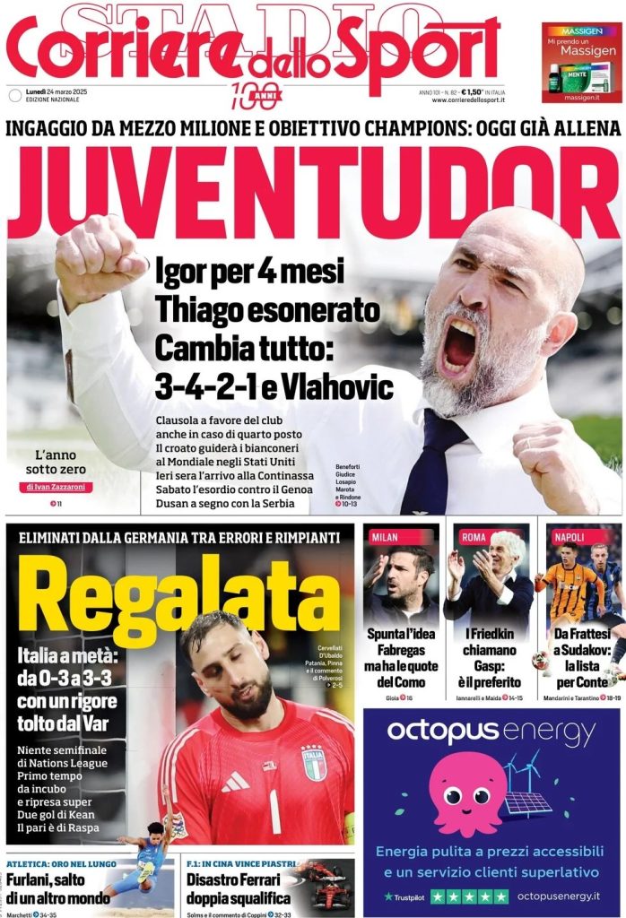 Prime pagine quotidiani sportivi - 24 marzo 2025 28 WhatsApp Image 2025 03 24 at 07.58.44