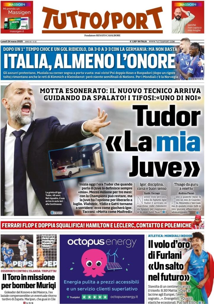 Prime pagine quotidiani sportivi - 24 marzo 2025 29 WhatsApp Image 2025 03 24 at 07.58.57