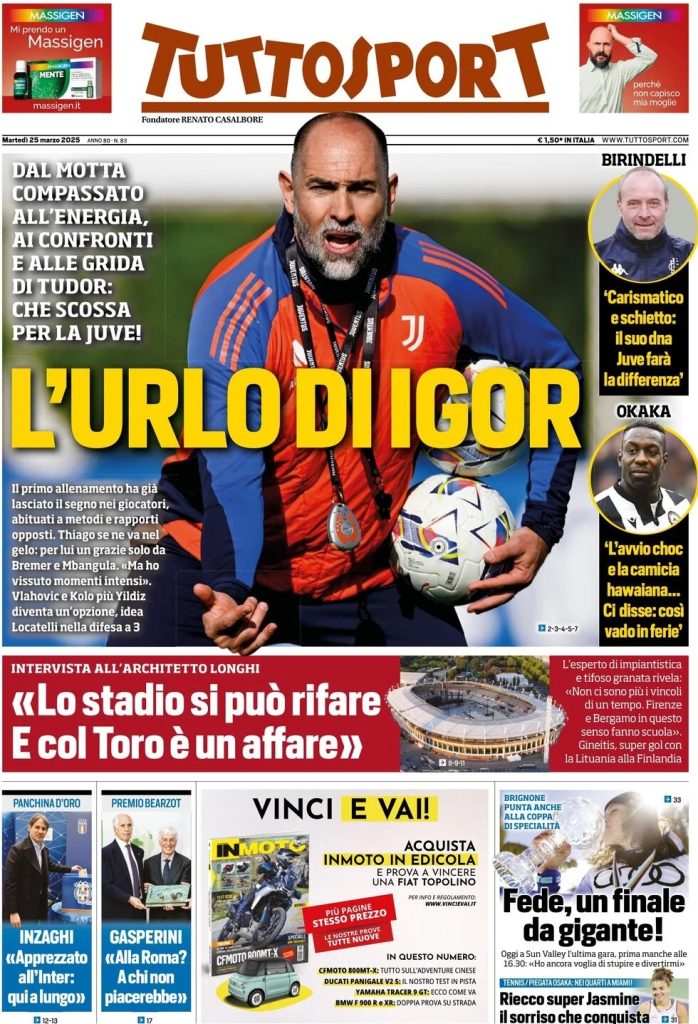 Prime pagine quotidiani sportivi - 25 marzo 2025 29 WhatsApp Image 2025 03 25 at 08.08.25