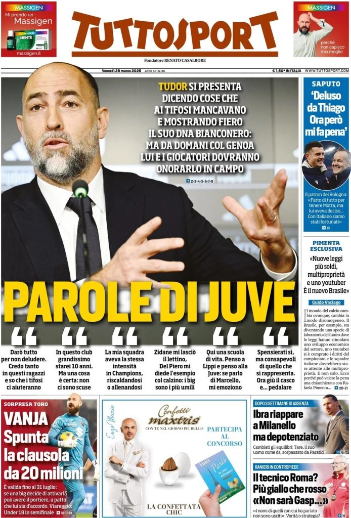 Prime pagine quotidiani sportivi - 28 marzo 2025 29 WhatsApp Image 2025 03 28 at 08.02.25