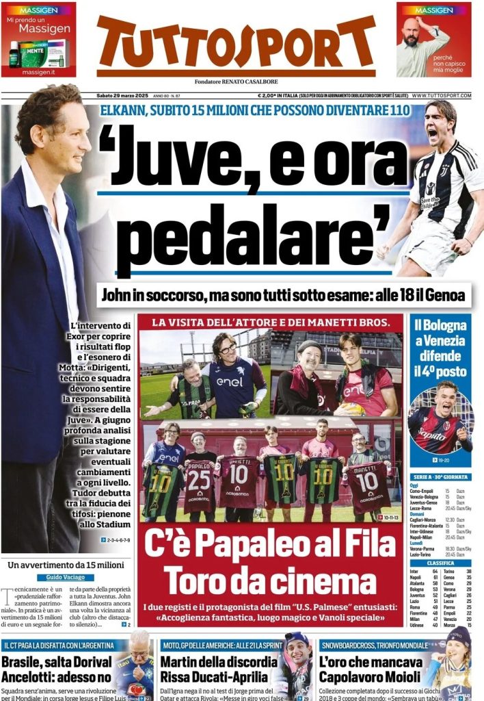 Prime pagine quotidiani sportivi - 29 marzo 2025 29 WhatsApp Image 2025 03 29 at 08.04.58