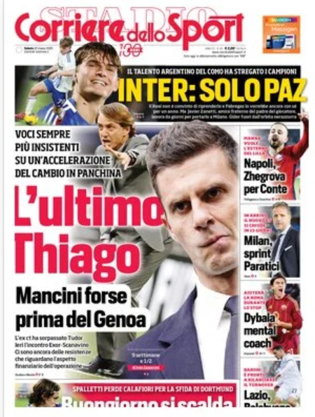 Prime pagine quotidiani sportivi - 22 marzo 2025 28 image 12