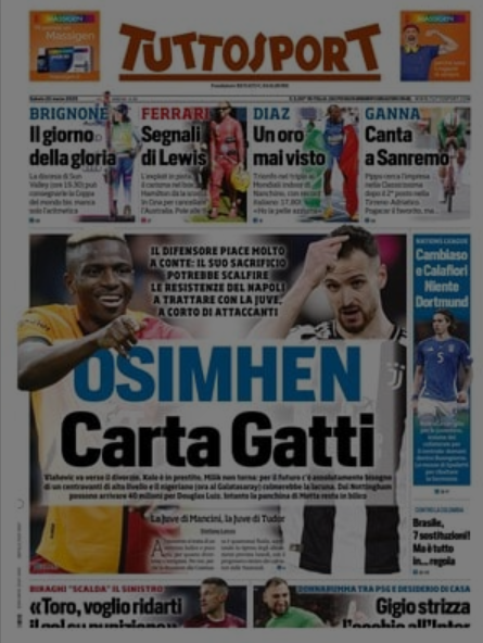 Prime pagine quotidiani sportivi - 22 marzo 2025 29 image 13