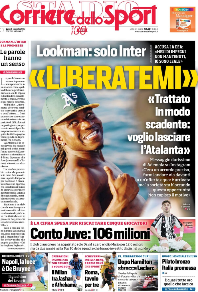 Prime pagine quotidiani sportivi – 4 agosto 2025 28 image 10