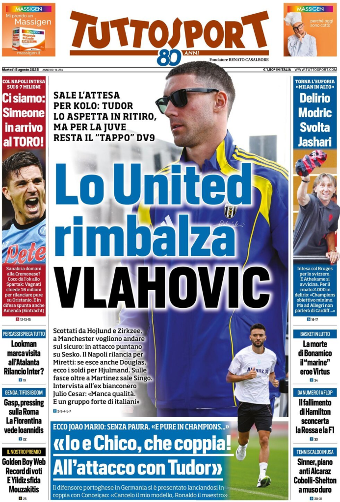 Prime pagine quotidiani sportivi – 5 agosto 2025 29 image 14