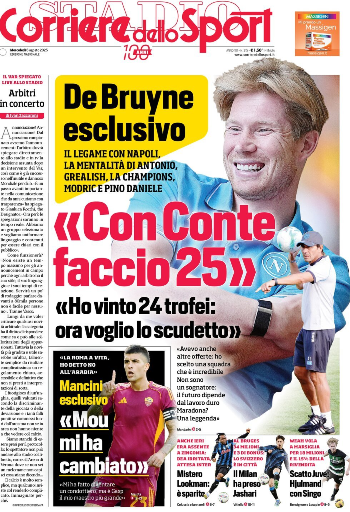 Prime pagine quotidiani sportivi – 6 agosto 2025 28 image 16