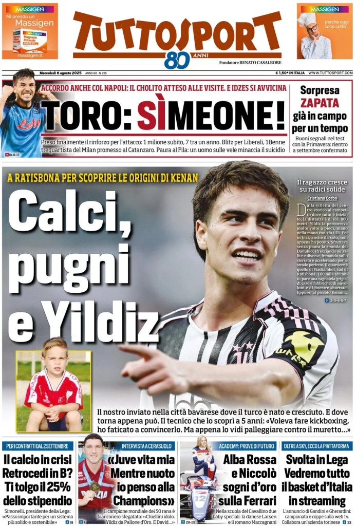Prime pagine quotidiani sportivi – 6 agosto 2025 29 image 17