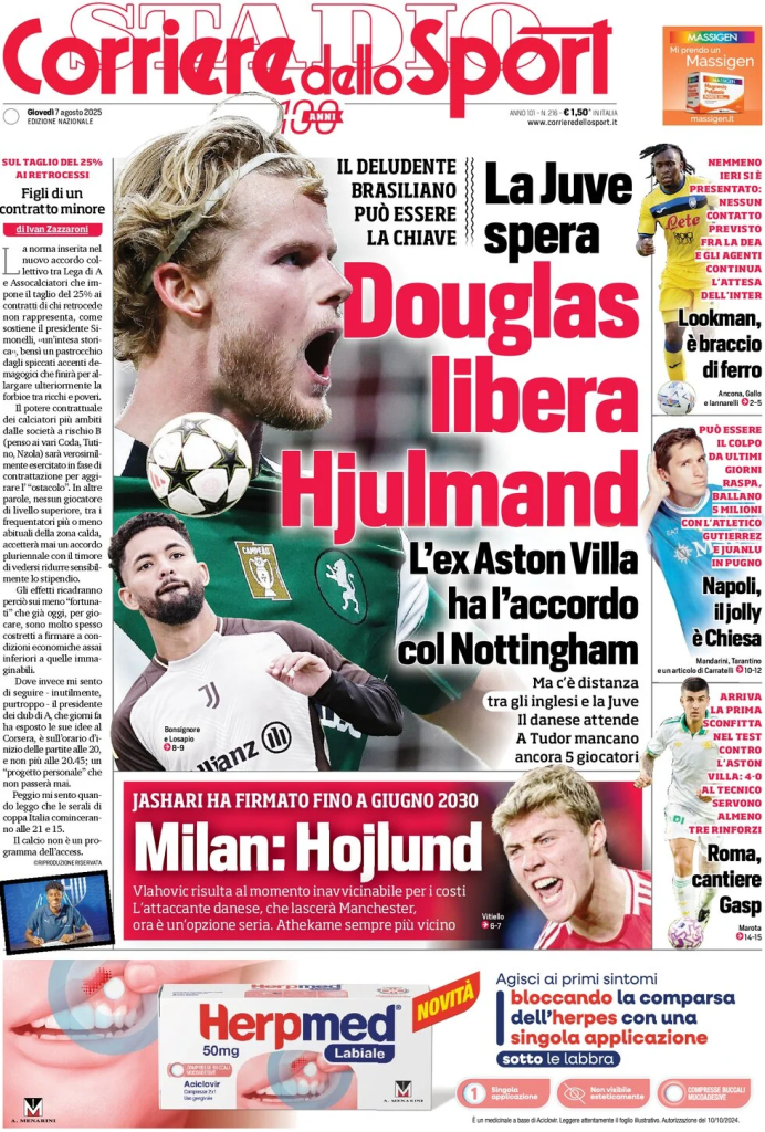 Prime pagine quotidiani sportivi – 7 agosto 2025 28 image 19