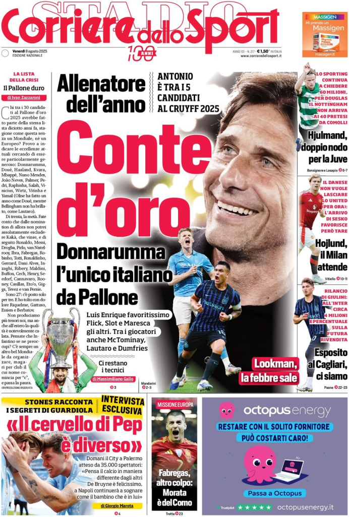 Prime pagine quotidiani sportivi – 8 agosto 2025 28 image 22