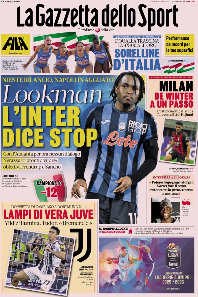 Prime pagine quotidiani sportivi – 11 agosto 2025 27 image 30